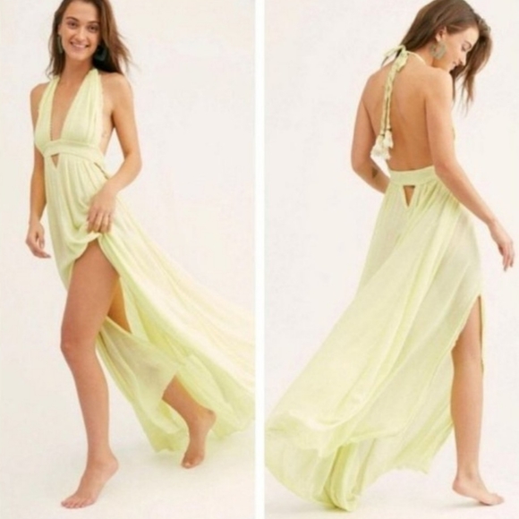 Free People Boho Summer Neon Maxi Dress - Picture 6 of 7